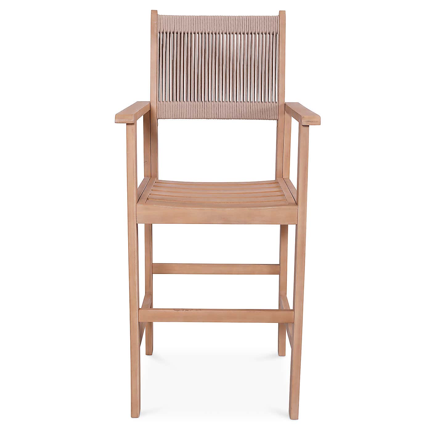 Roma 4 Seater Bar Set with Rope Bar Stools