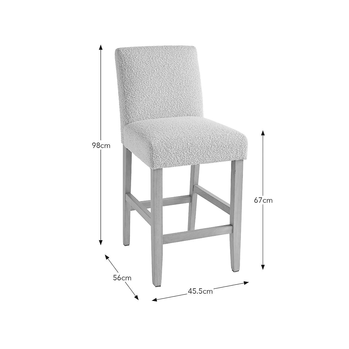 Oakley Counter Height Bar Stool, Boucle