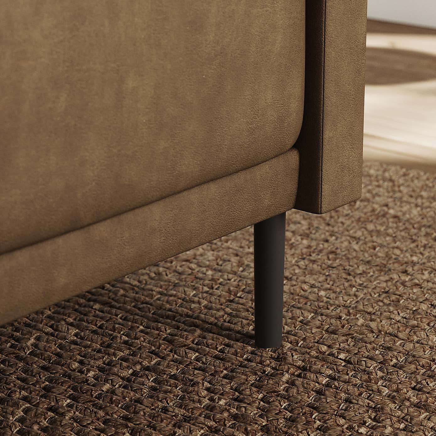 Amali Corner Dining Bench, Faux Leather