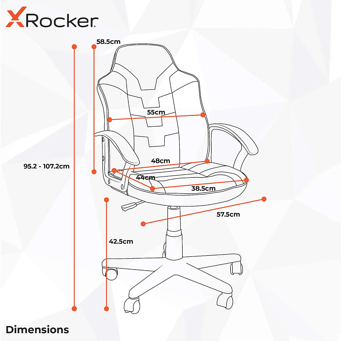 X Rocker Saturn Junior Esport Gaming Chair
