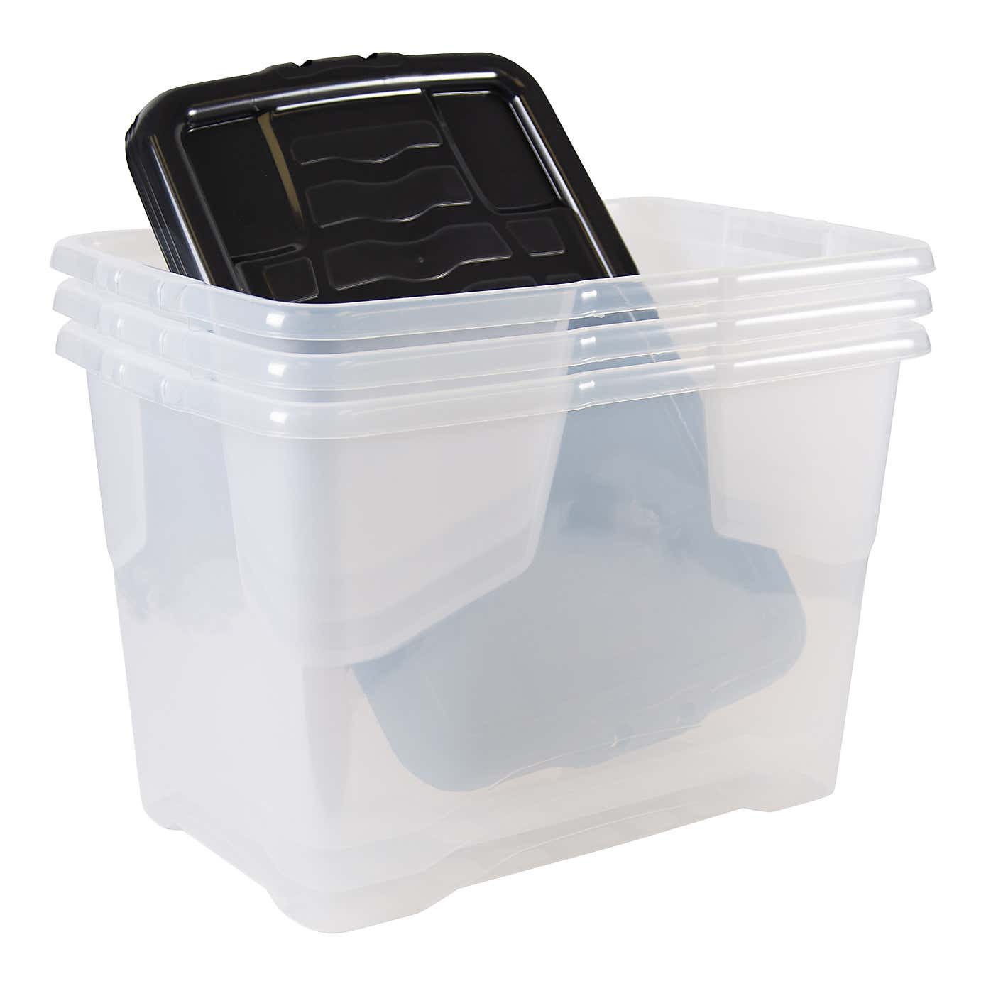 Strata Curve Set of Storage Box with Lids