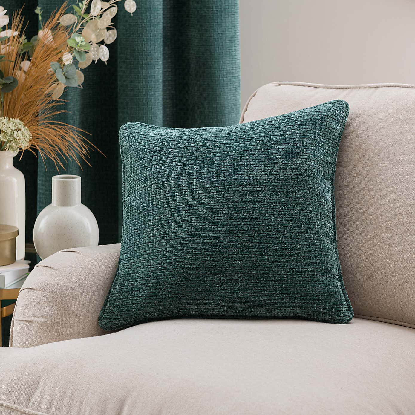 Alayna Chenille Pencil Pleat Curtains