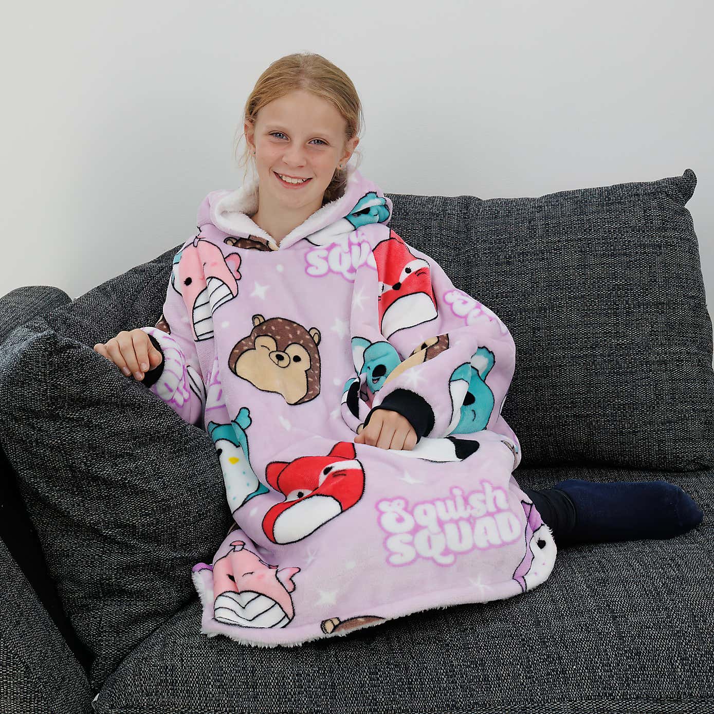 Squishmallows Bright Hooded Wearable Fleece