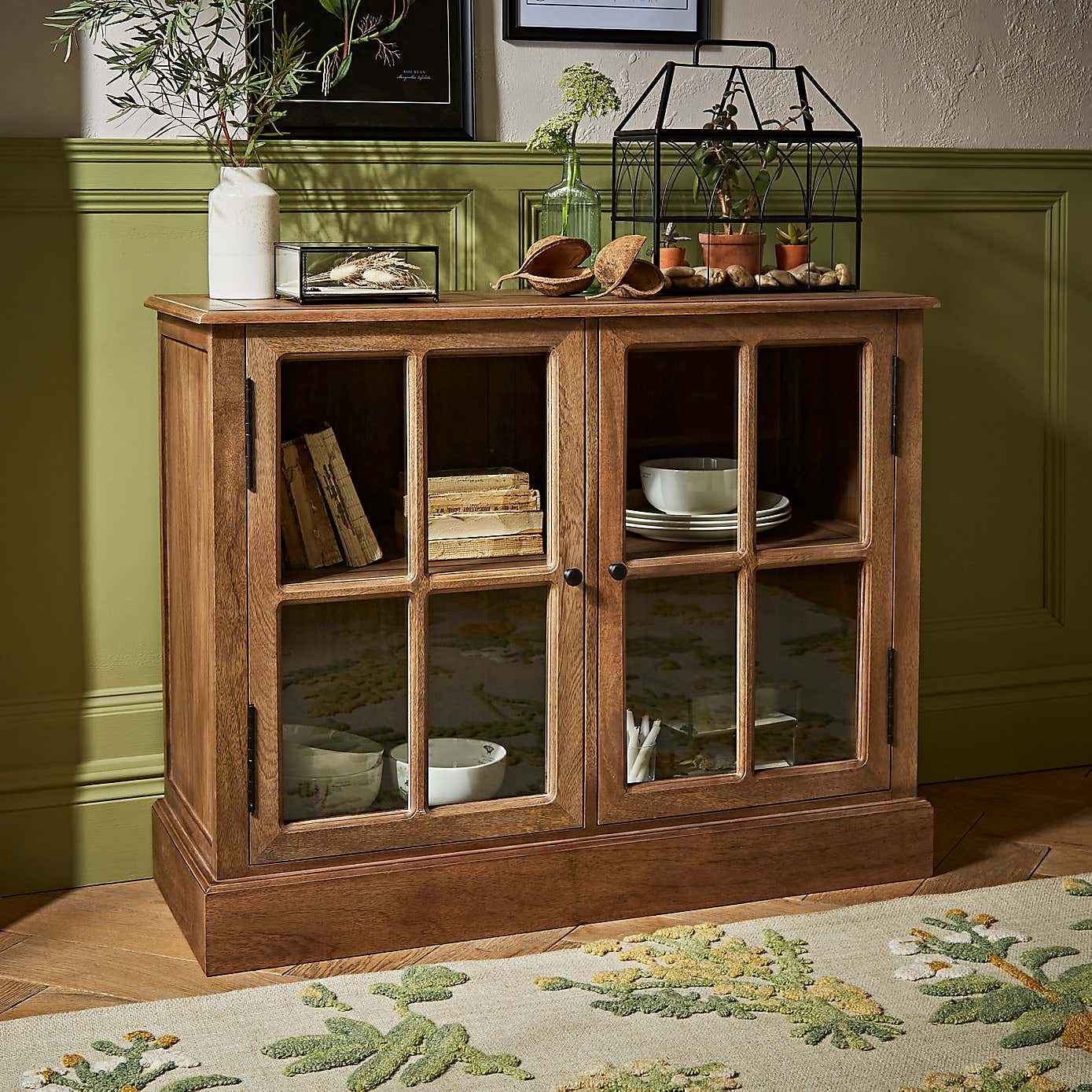 Small Glazed Display Cabinet