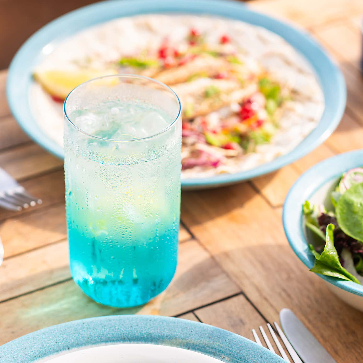 Rockfish Bubble Ombre Highball Glass