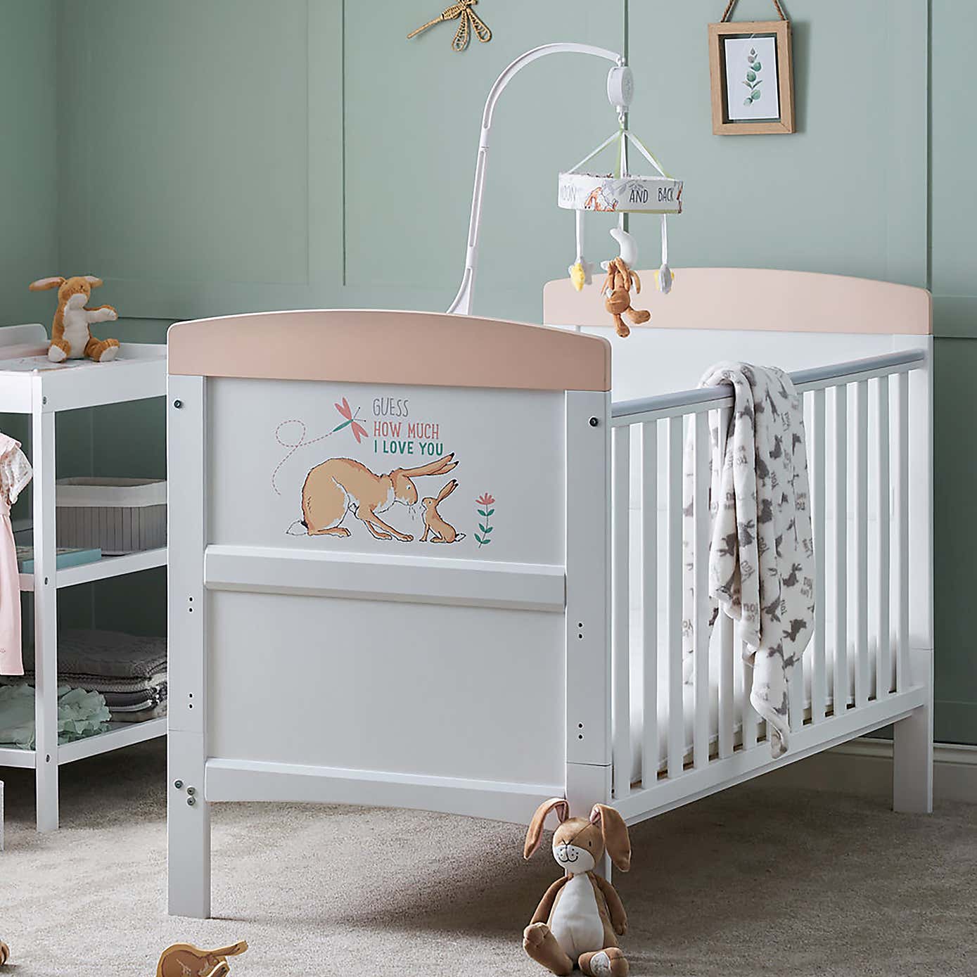 OBaby Grace Inspire Guess I Can Hop Cot Bed