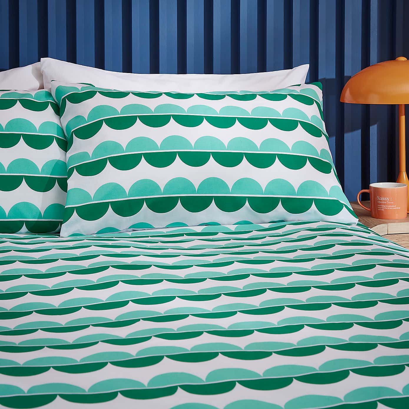 Elements Fallon Multicoloured Cotton Duvet Cover and Pillowcase Set