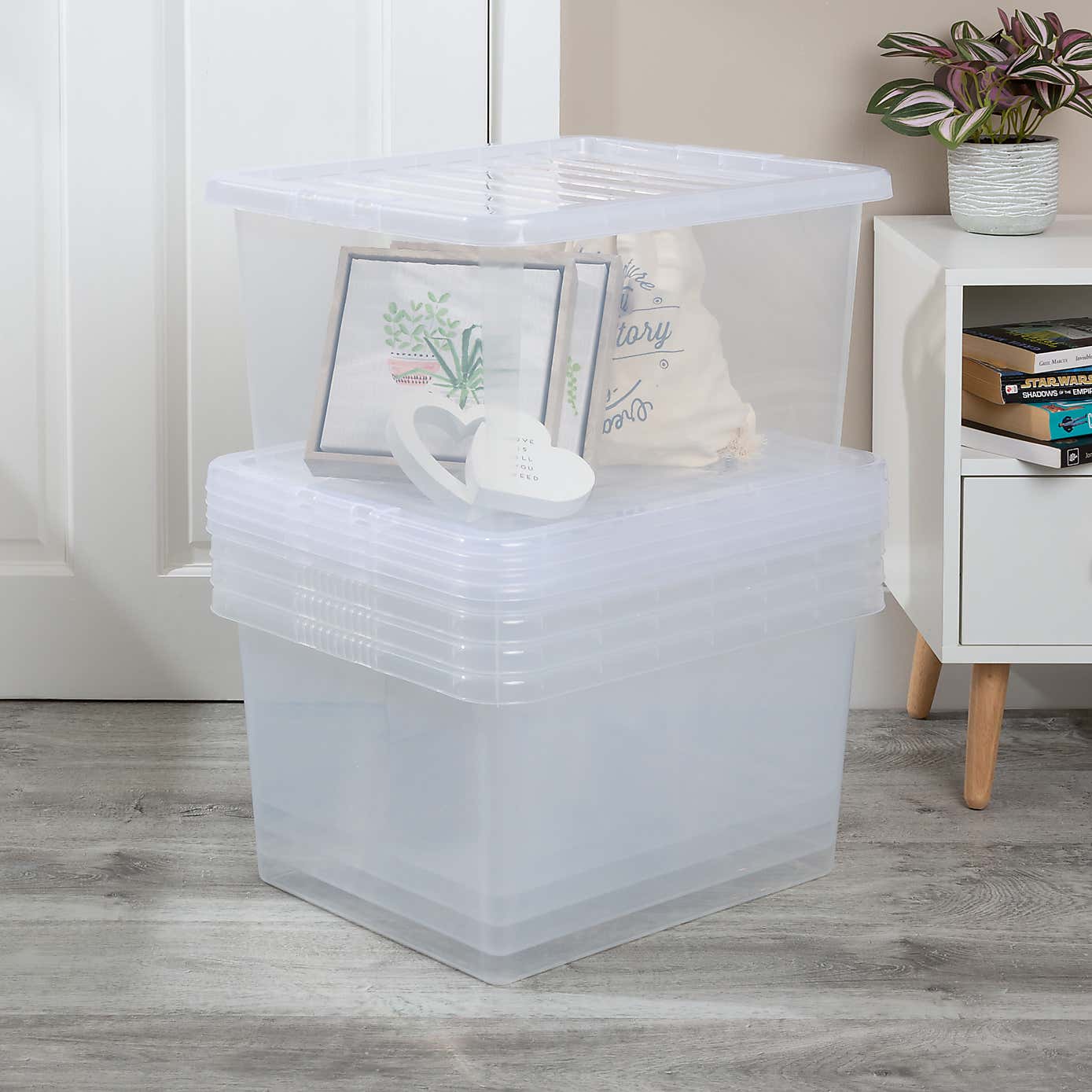 Wham Crystal Set of 5 Storage Boxes & Lids