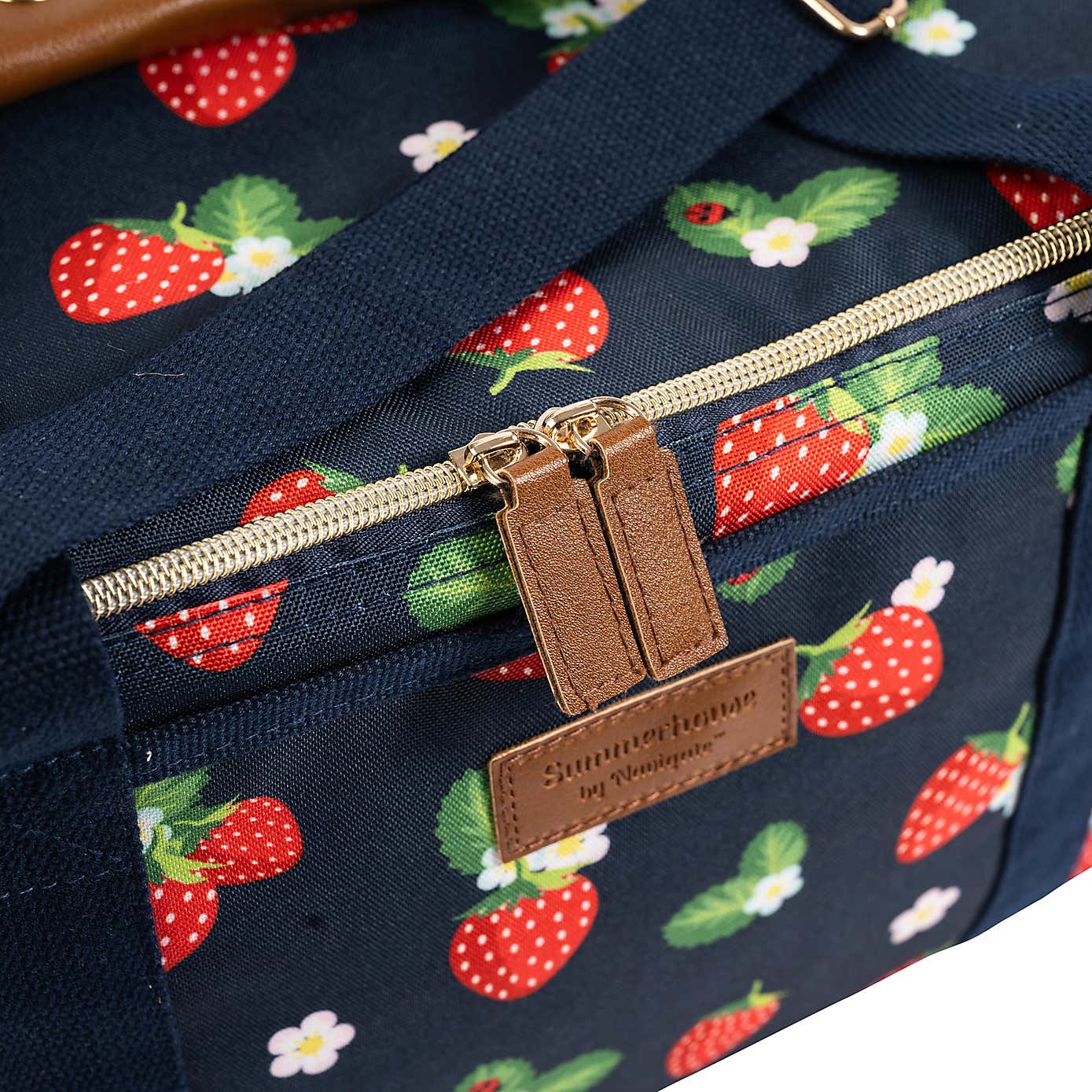 Strawberries & Cream Luxury 18 Litre Insulated Family Picnic Cool Bag