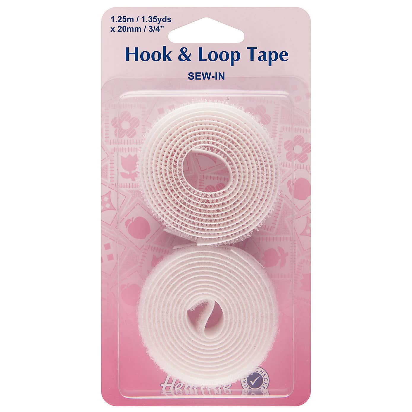 Hemline Sew-In 20mm Hook and Loop Tape
