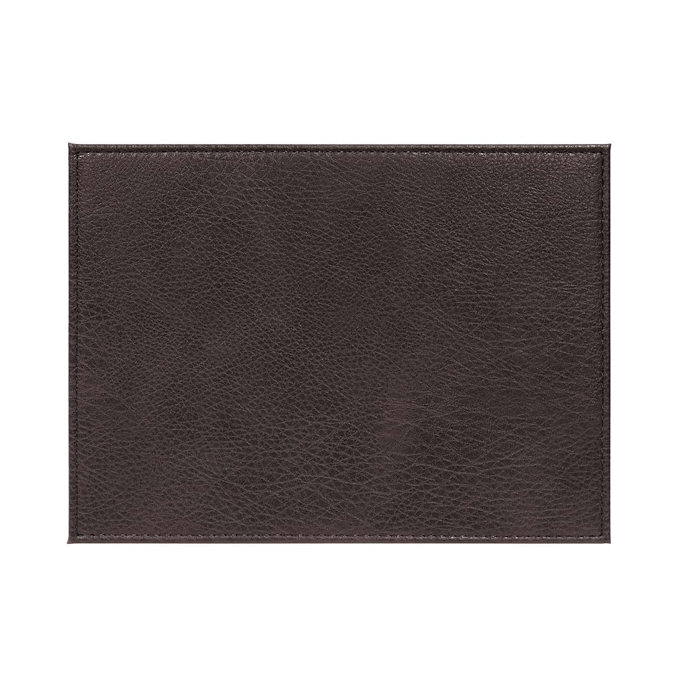 Set of 4 Cream & Grey Reversible Square Placemats