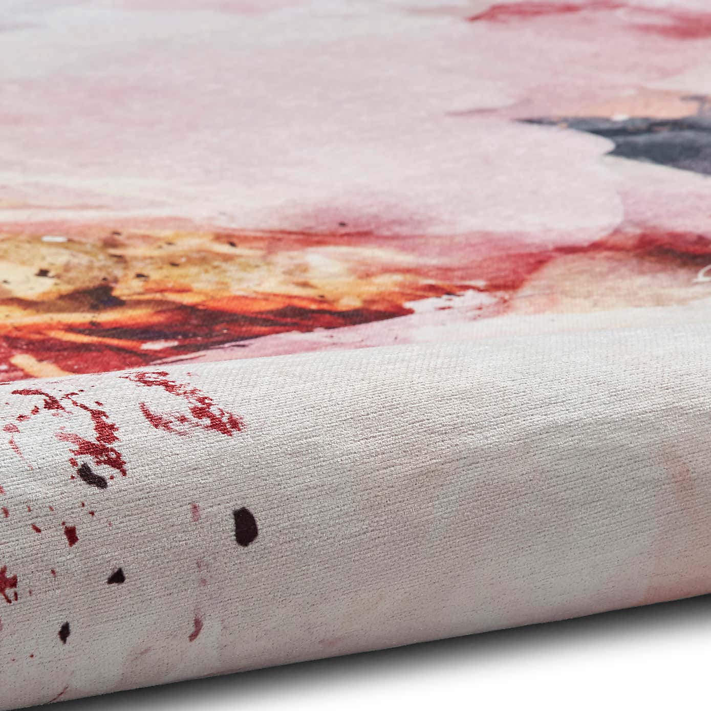 Michelle Collins Floral Rose and Black Rug