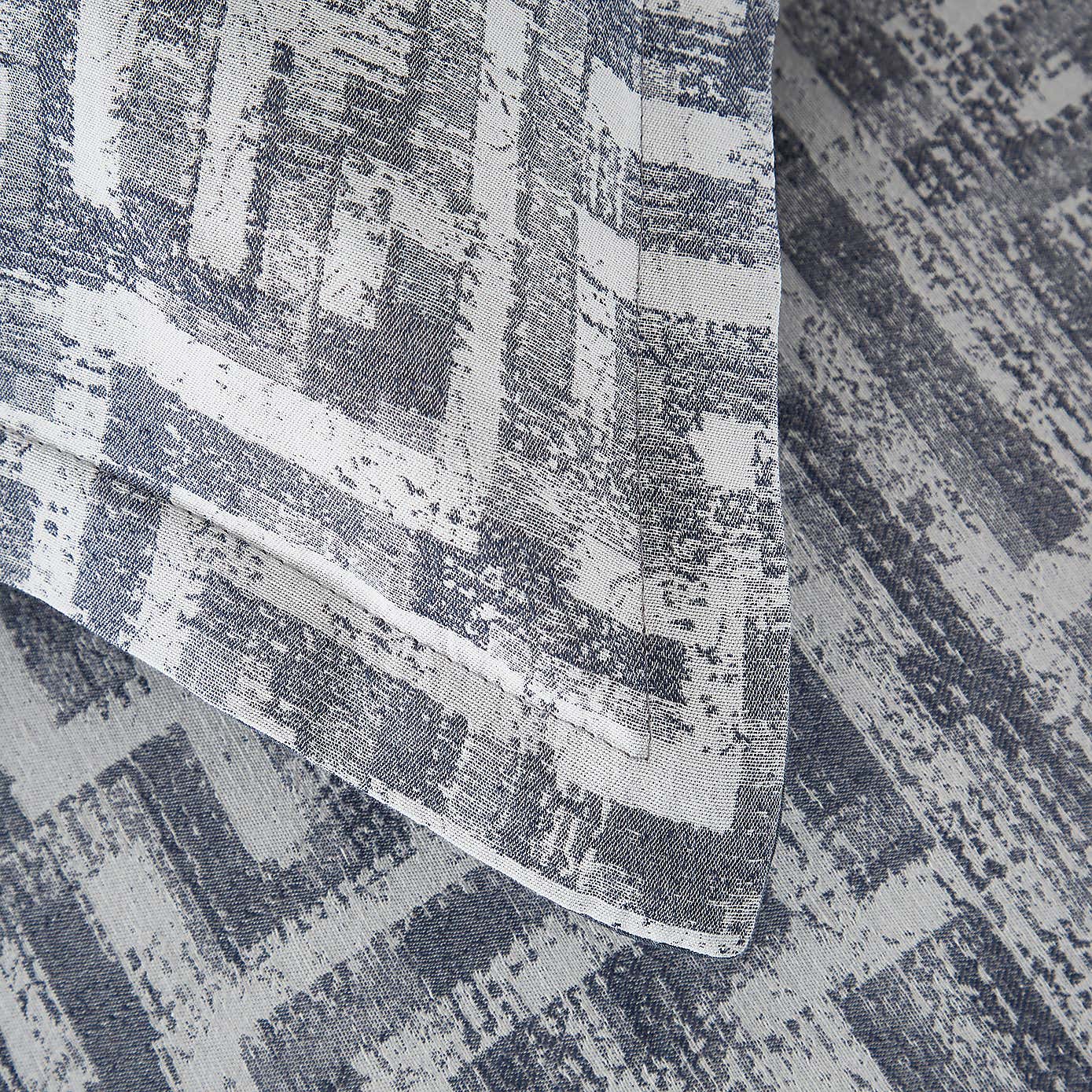 Indus Geo Jacquard 100% Cotton Duvet Cover and Pillowcase Set