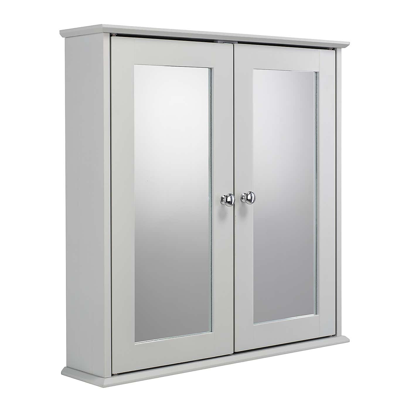FlexiFix Ashby Wooden Double Door Cabinet, Grey