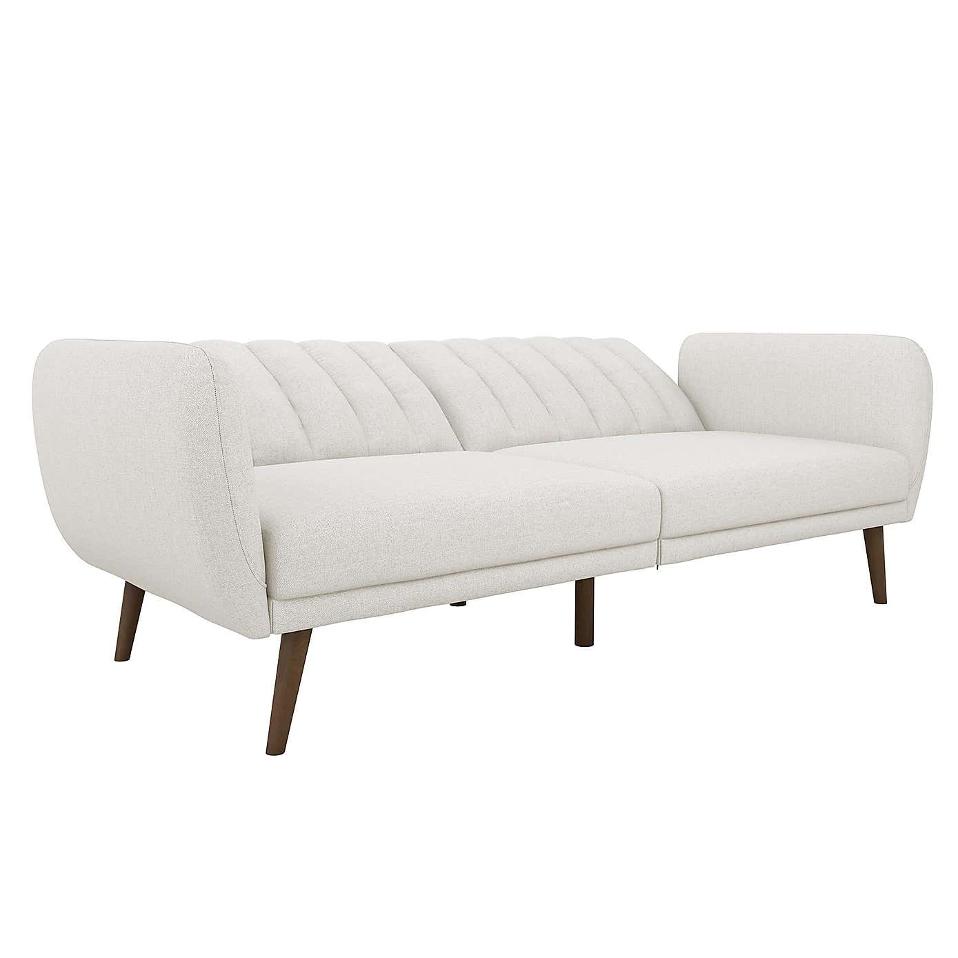 Brittany Linen Light Grey Double Sofa Bed