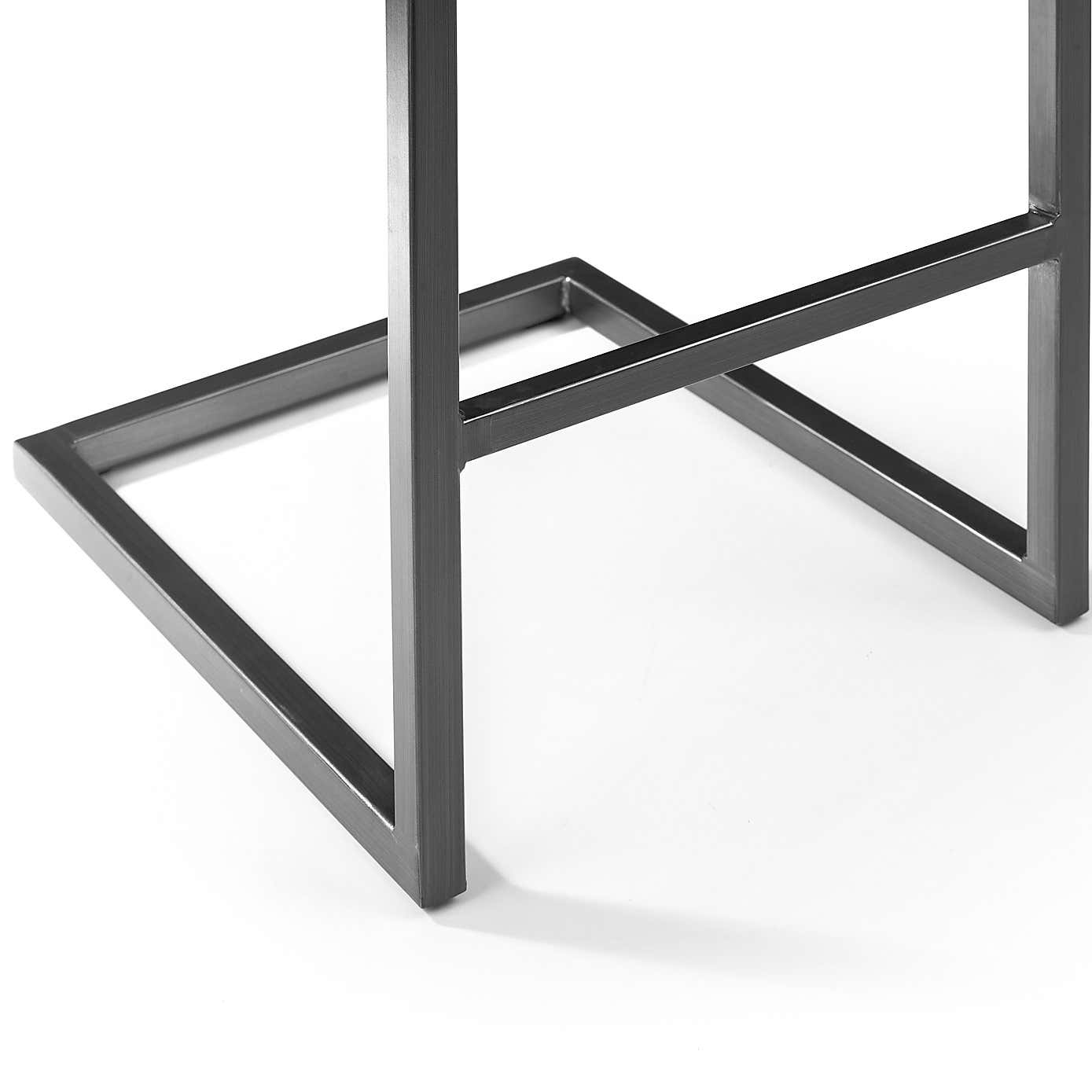 Brooklyn Set of 2 Bar Stools, Suede