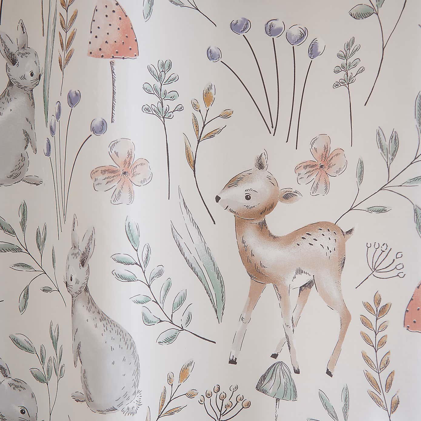 Woodland Blackout Eyelet Curtains