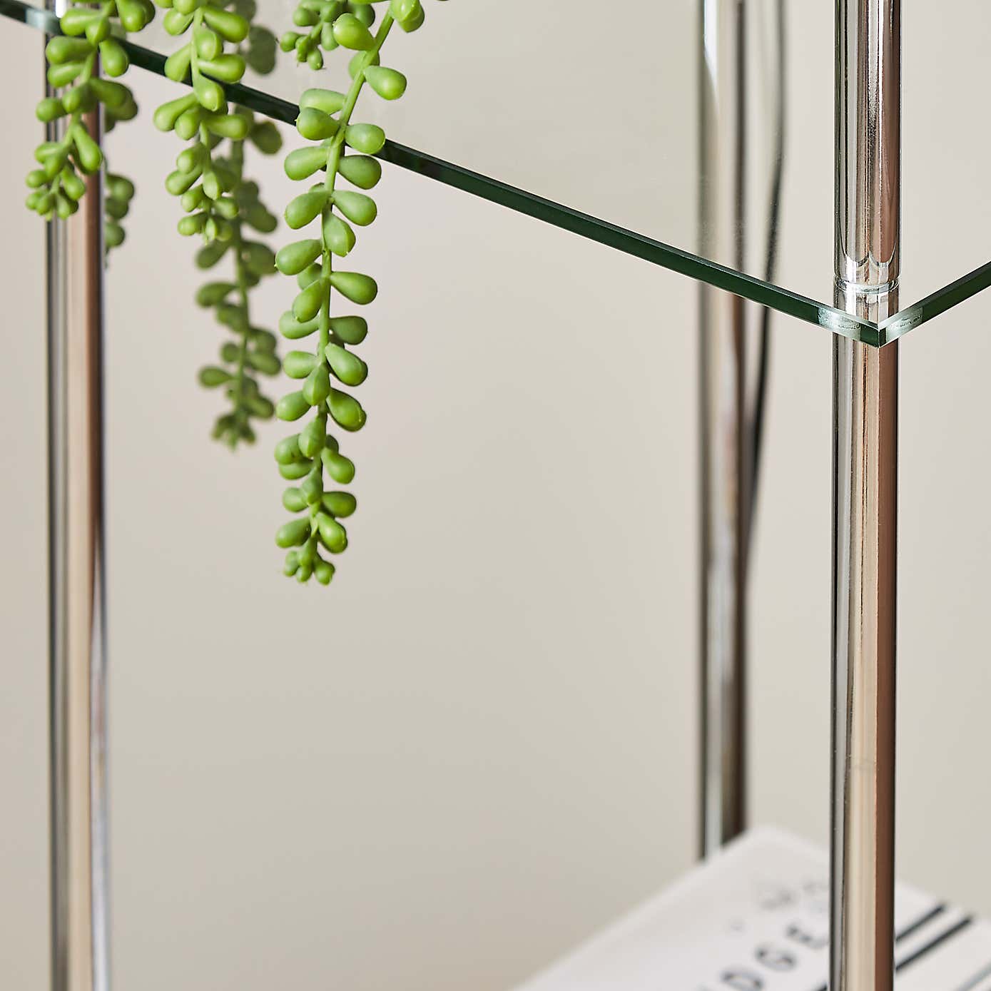 Wendell Glass Shelved Floor Lamp