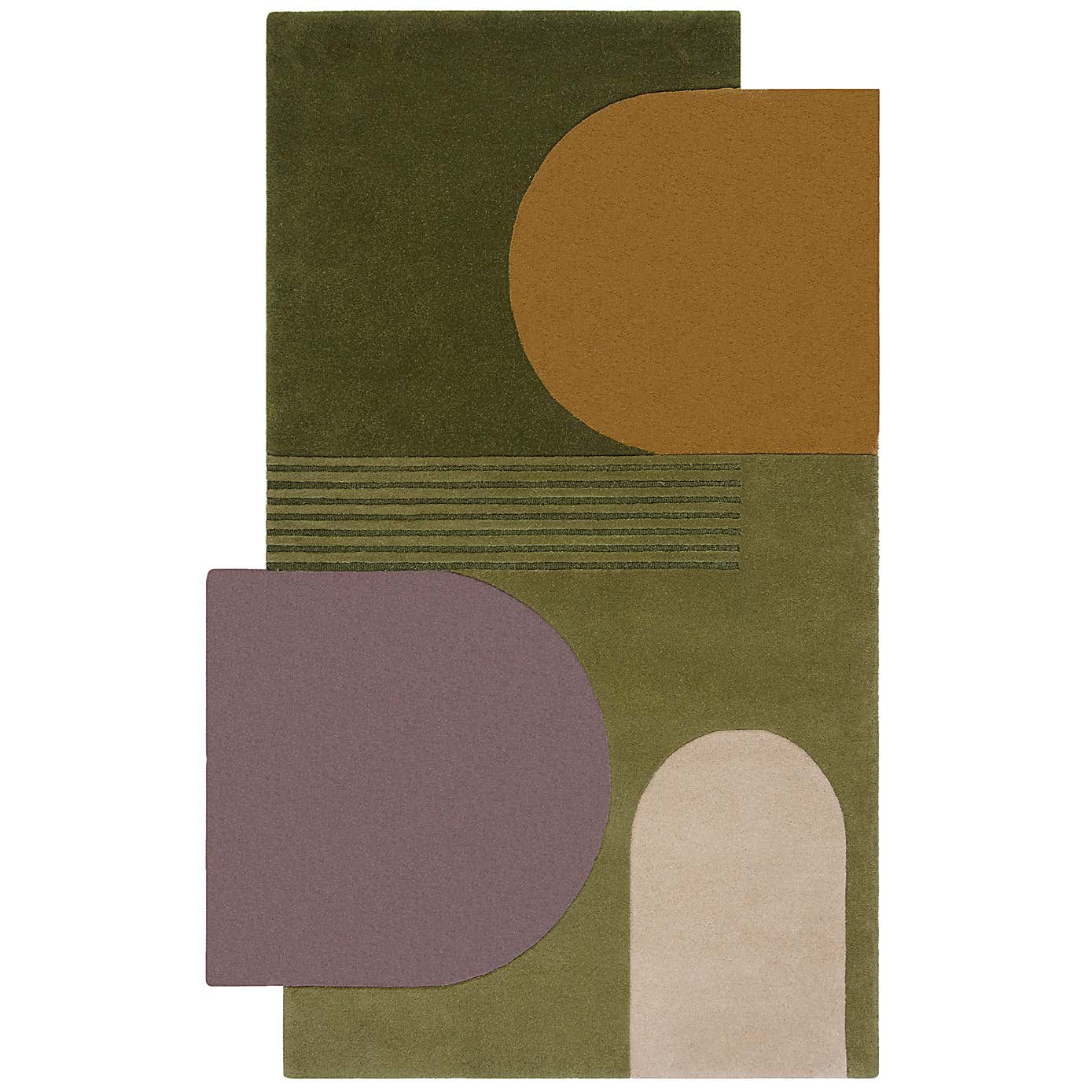 Lozenge Abstract Wool Rug