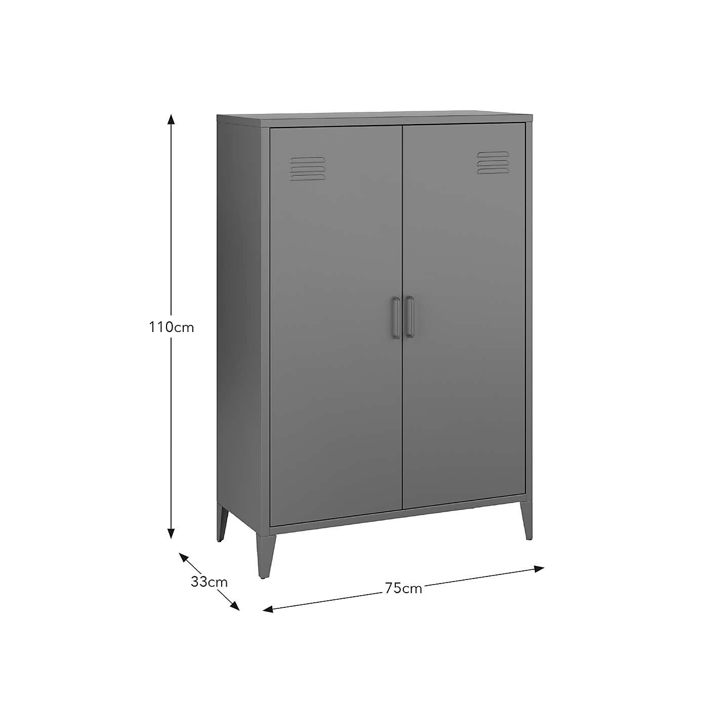 Helga Metal Tall Sideboard