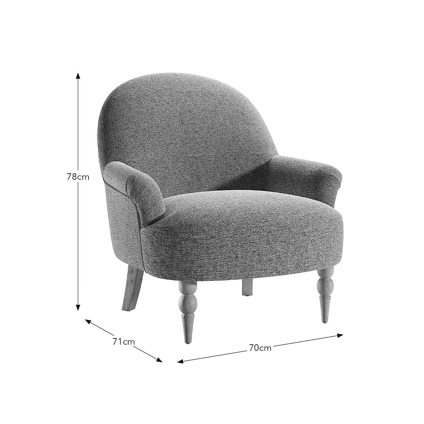 Petit Textured Weave Occasional Armchair