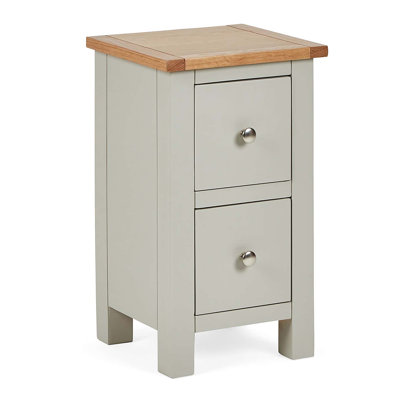Bromley 2 Drawer Slim Bedside Table