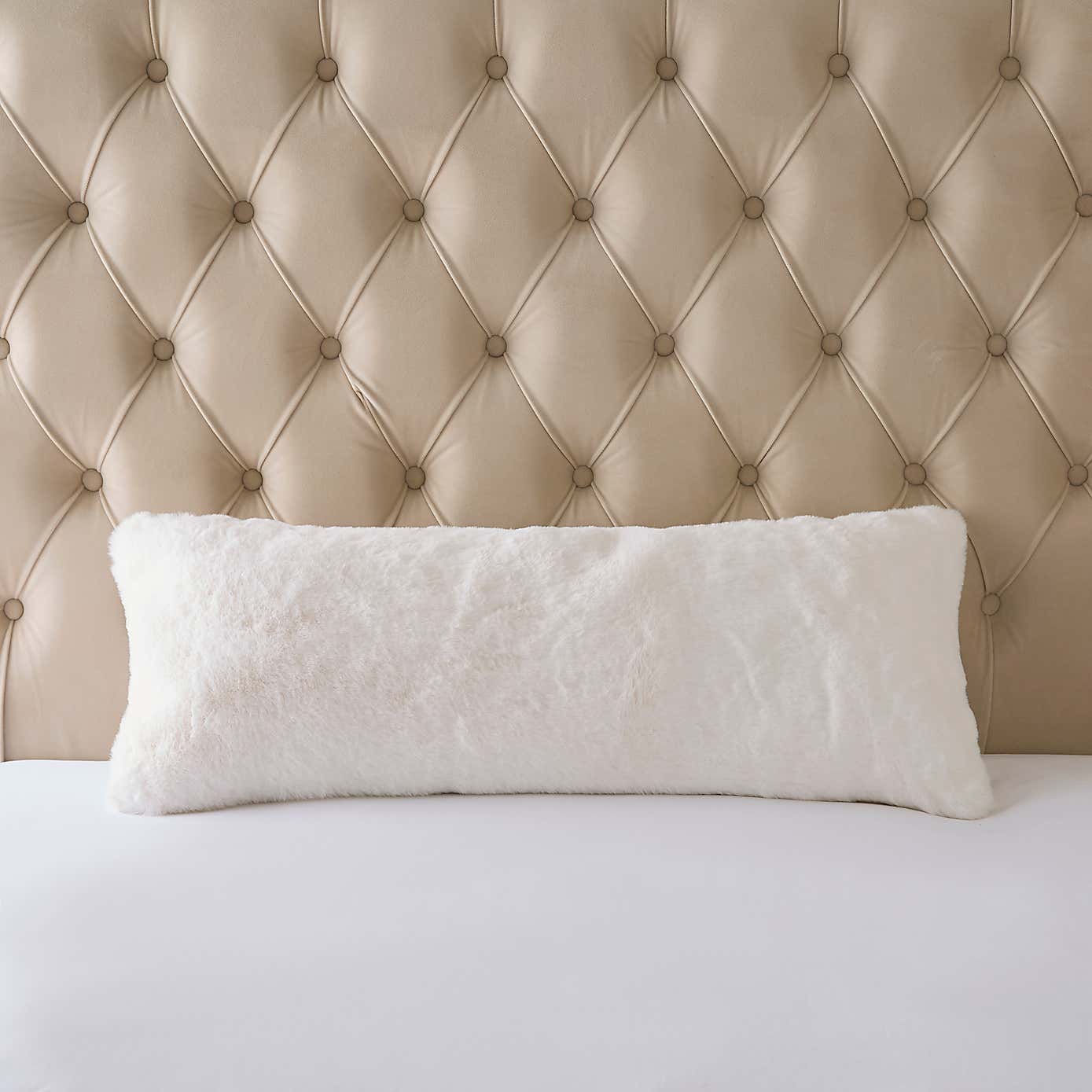 Dorma Purity Faux Fur Boudoir Cushion