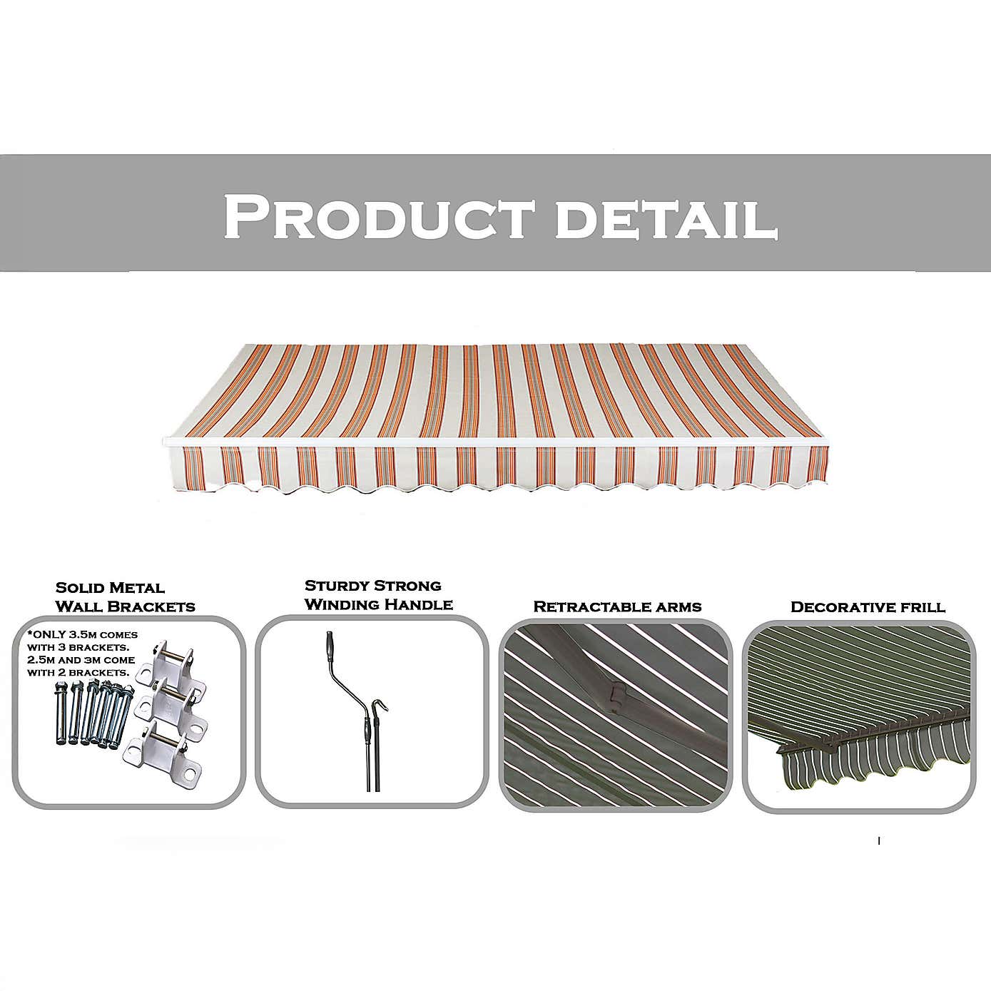 Greenhurst 2.5m Kingston Awning