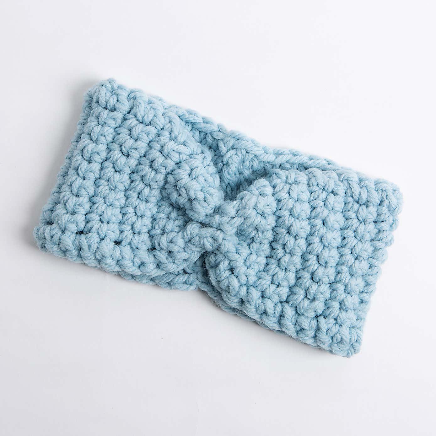 Wool Couture Beginners Blue Headband Crochet Kit
