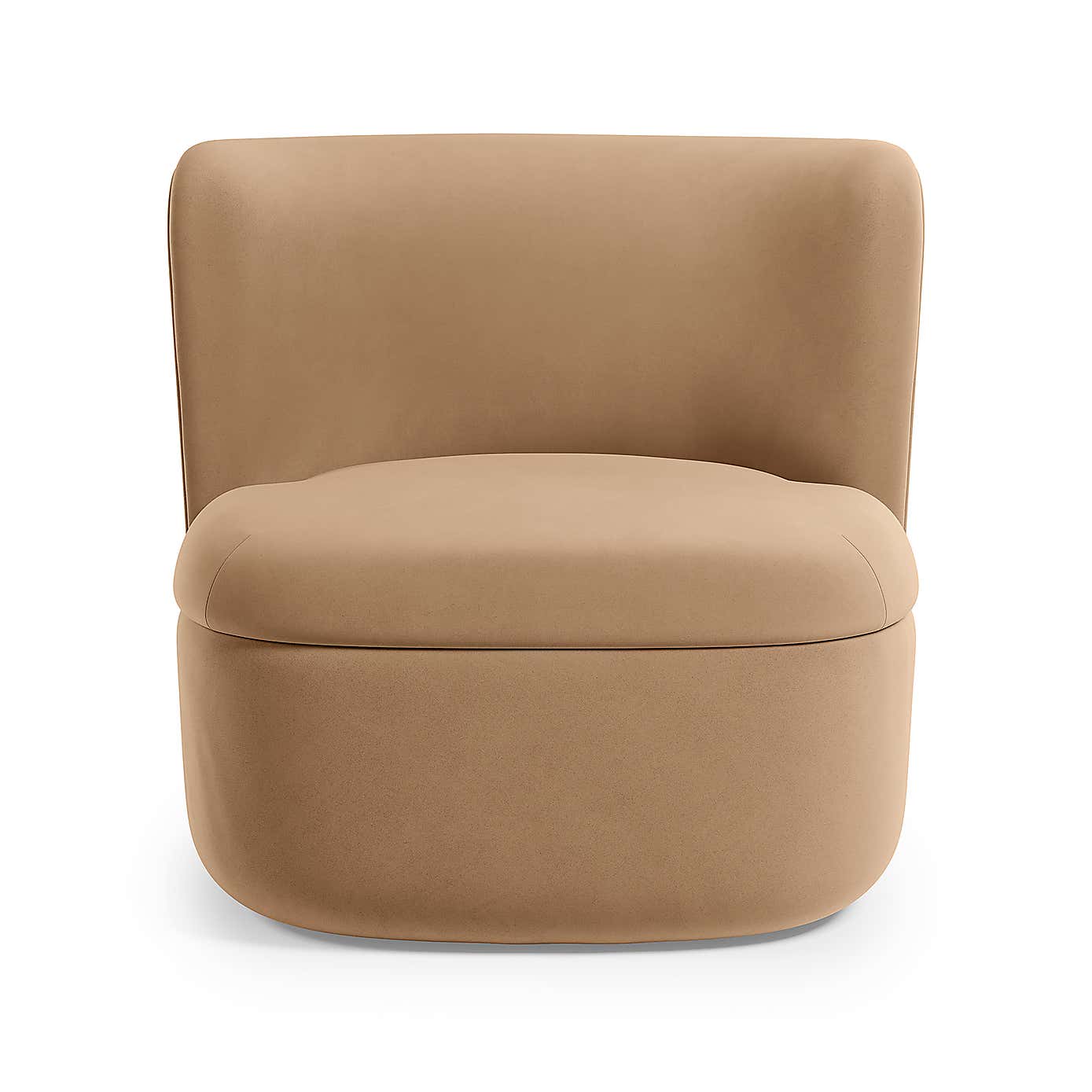 Modern Curves Velvet Occasional Chair