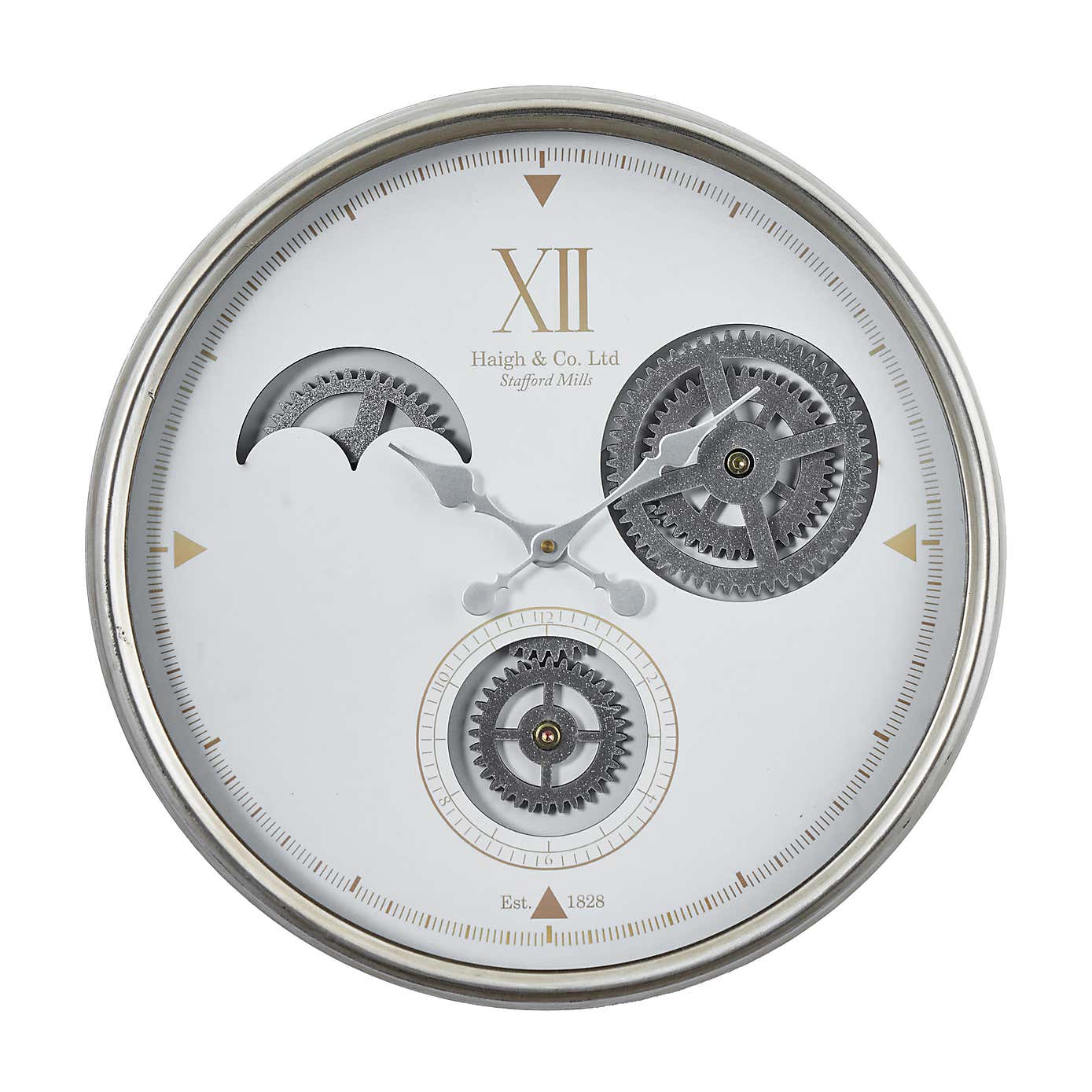 Metal Cog Wall Clock