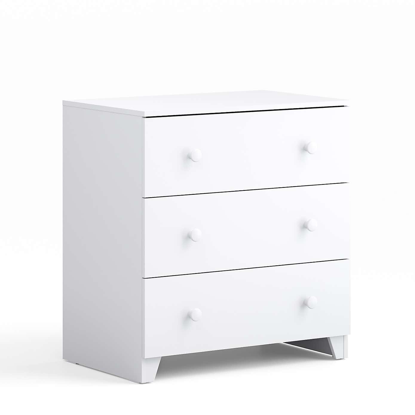 Little Acorns Classic Cot Bed and 3 Drawer Chest Nursery Set