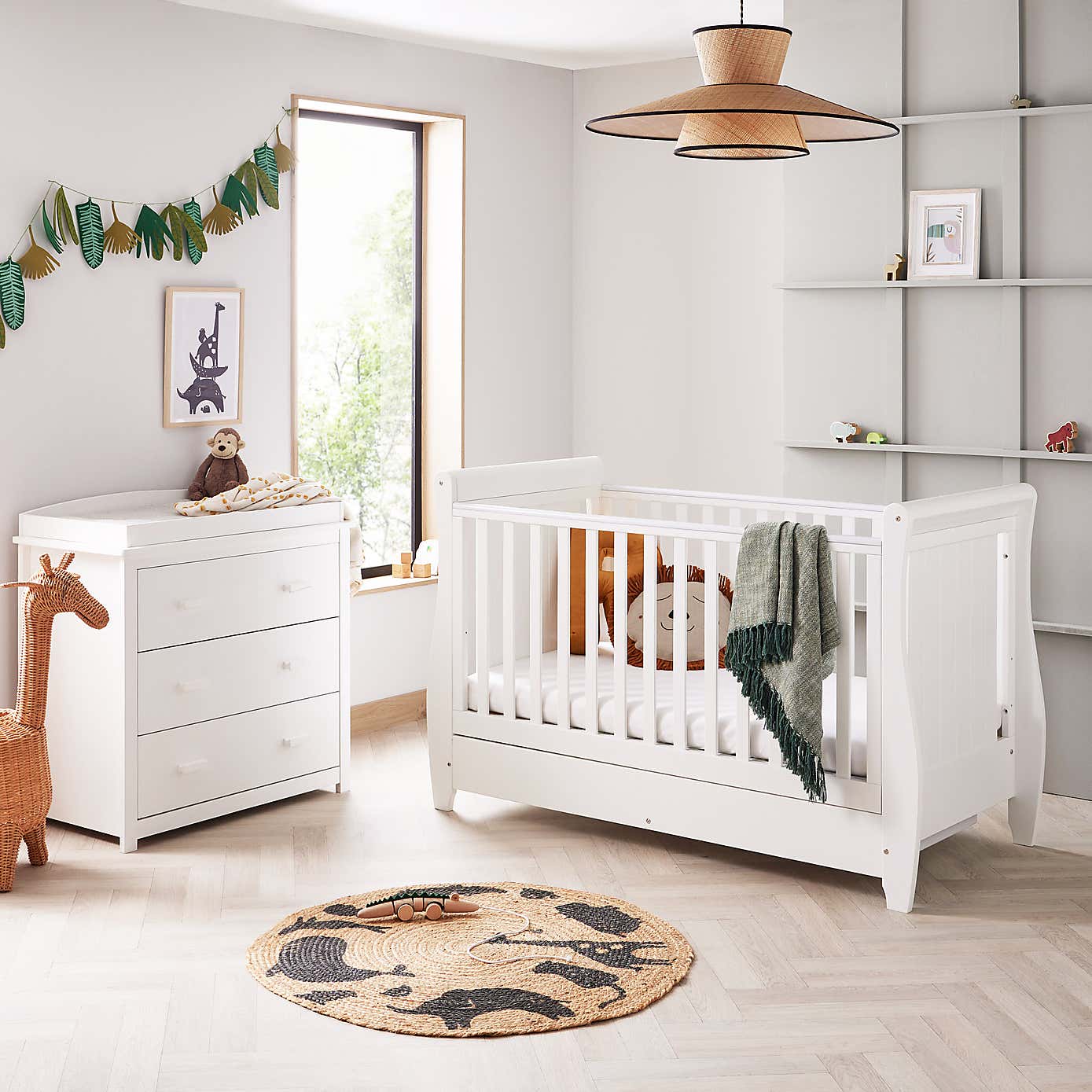 Babymore Stella 2 Piece Nursery Furniture Set