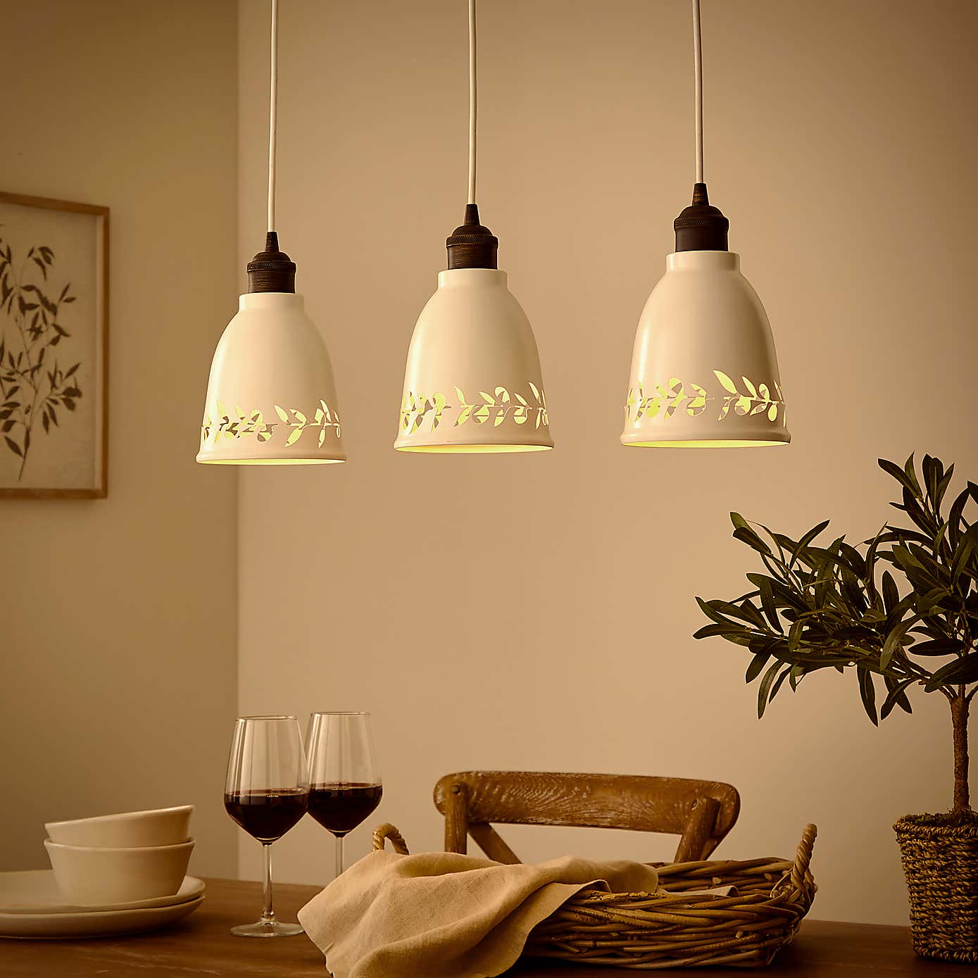 Churchgate Arthingworth Industrial 3 Light Diner Bar