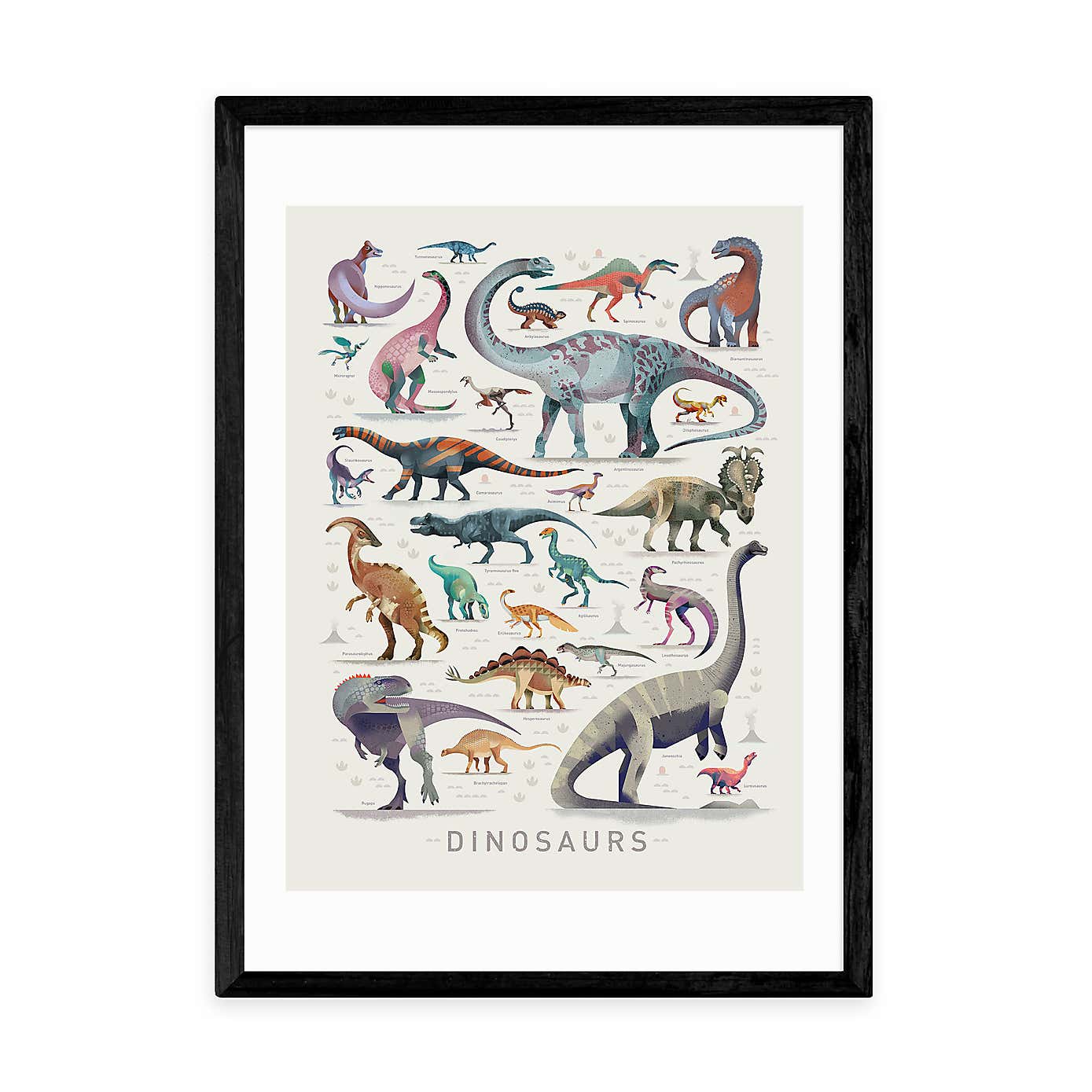 East End Prints Dinosaurs Print