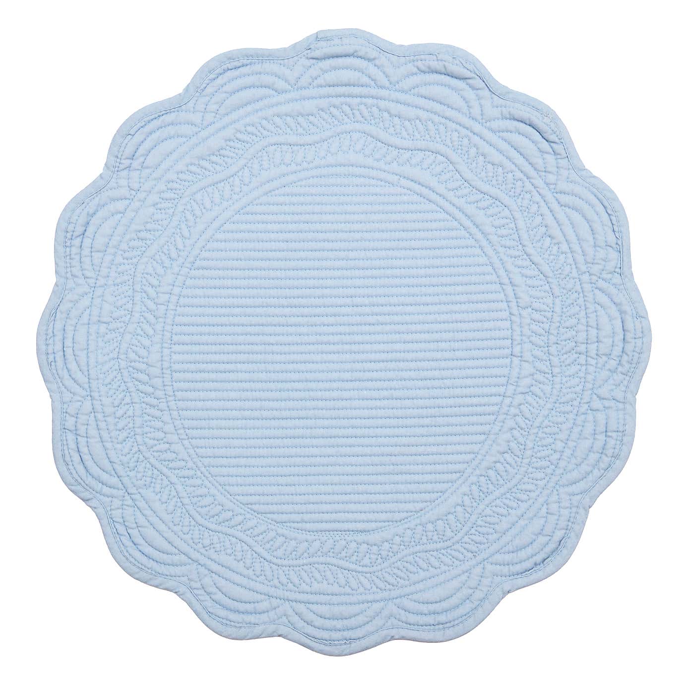 Scalloped Quilted Placemat 2pk