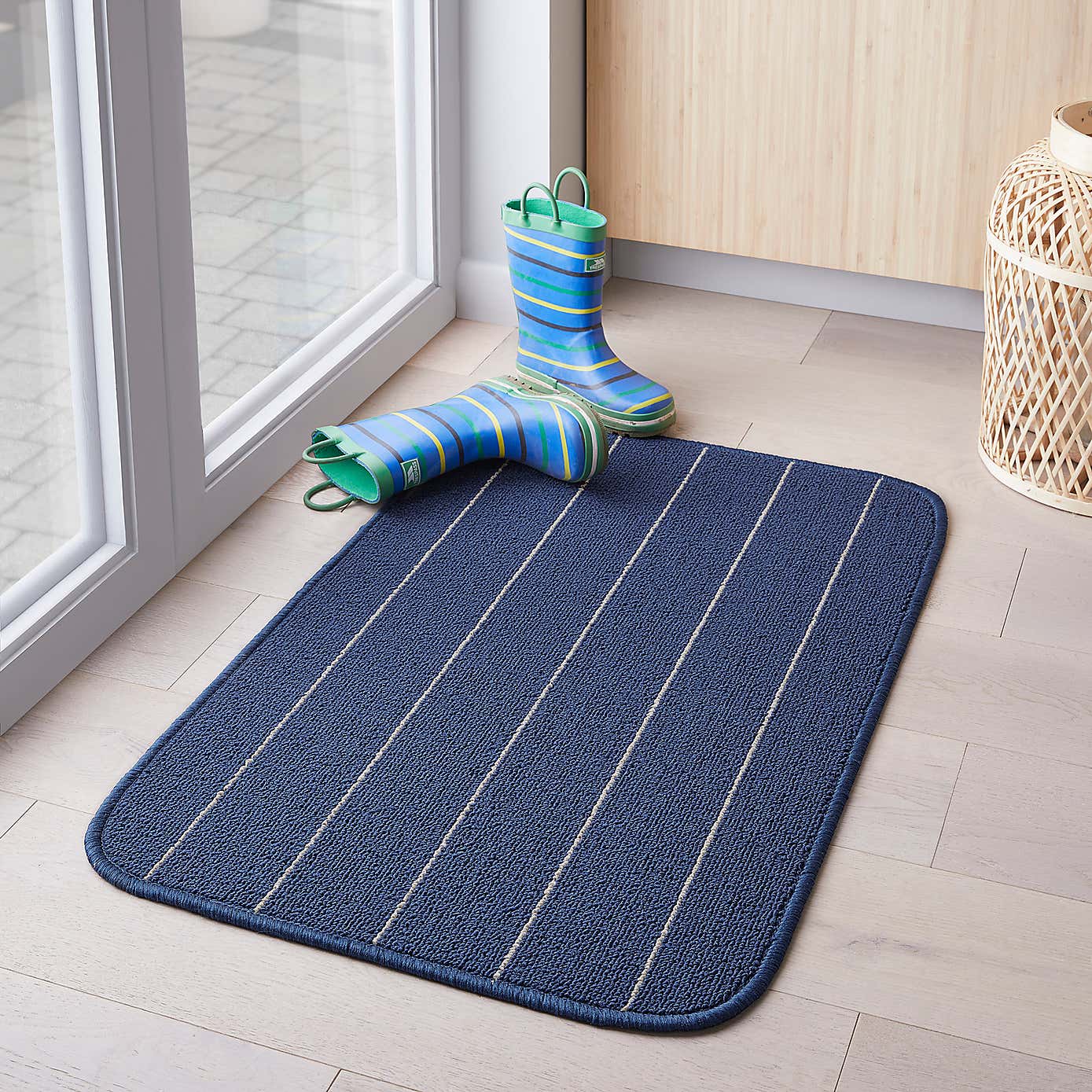 Practimat Theo Stripe Washable Rug