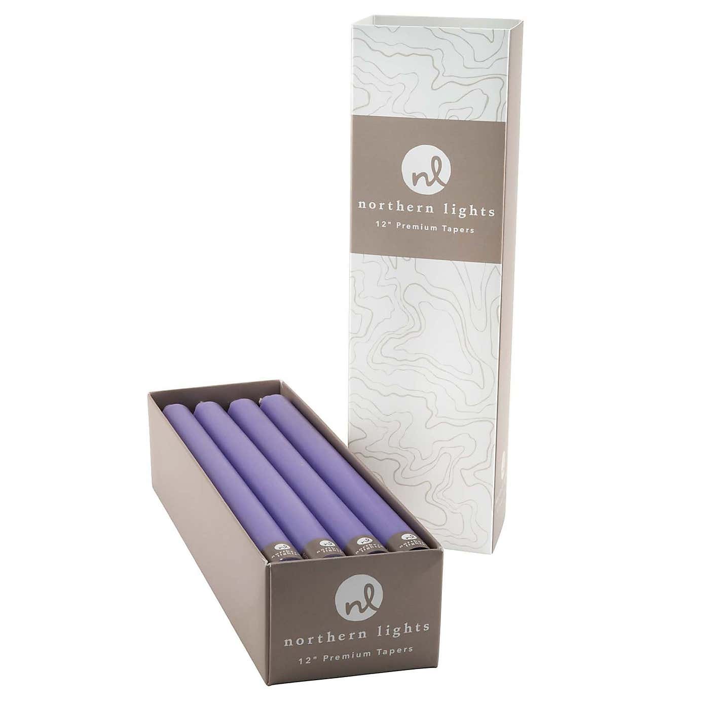 Northern Lights Pack of 12 Taper Candles