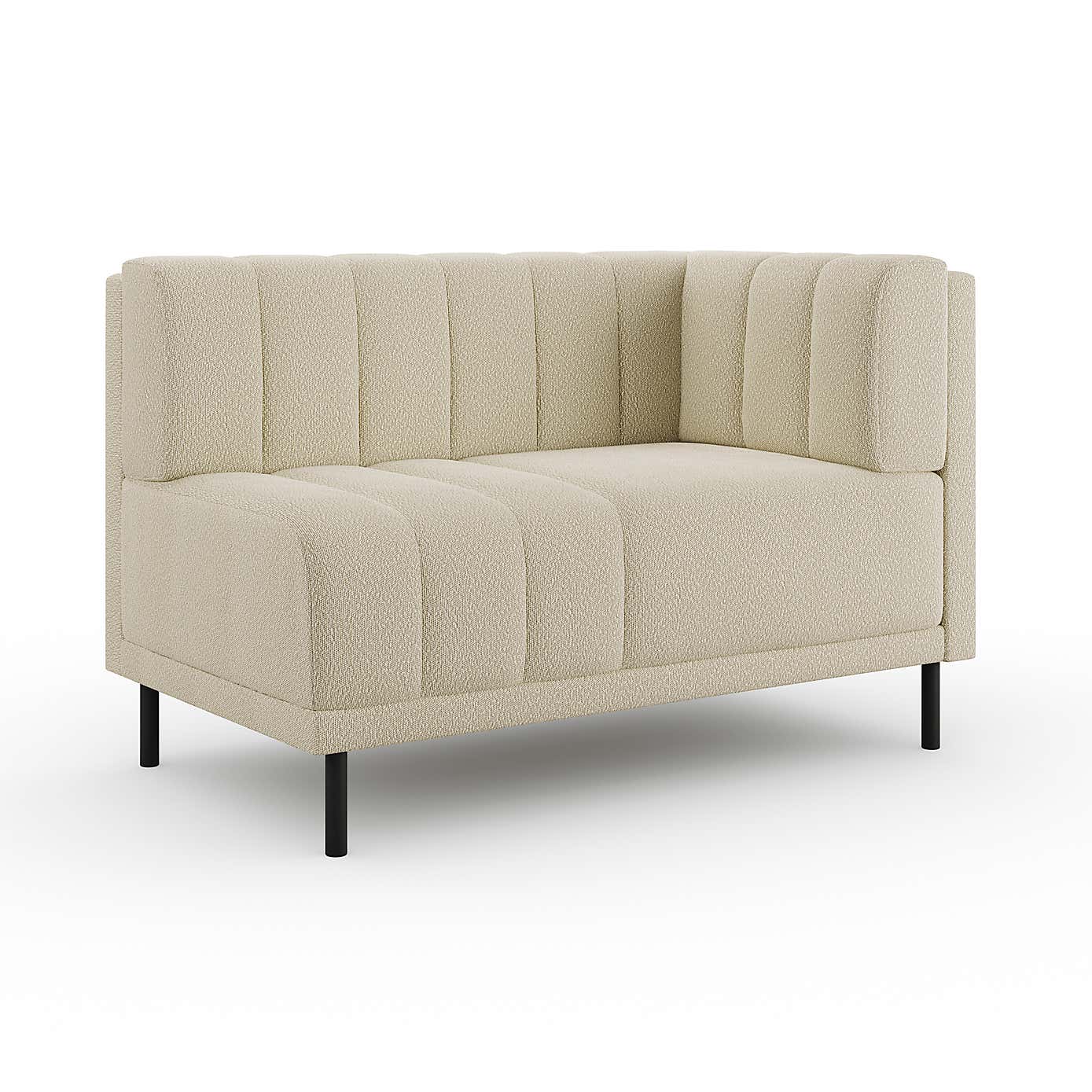 Amali Corner Dining Bench, Boucle