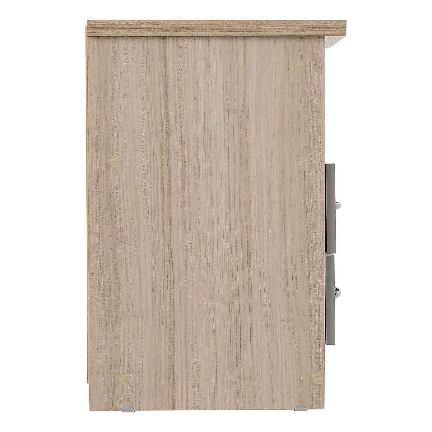 Nevada 2 Drawer Bedside Table