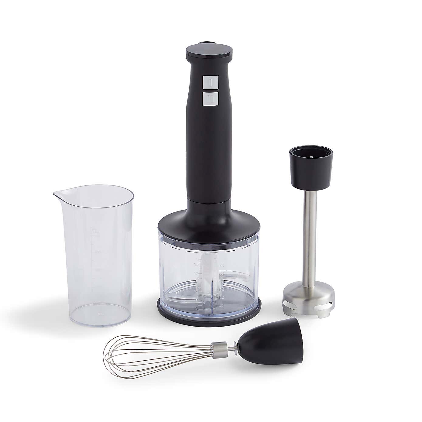 Matt Black Hand Blender & Whisk