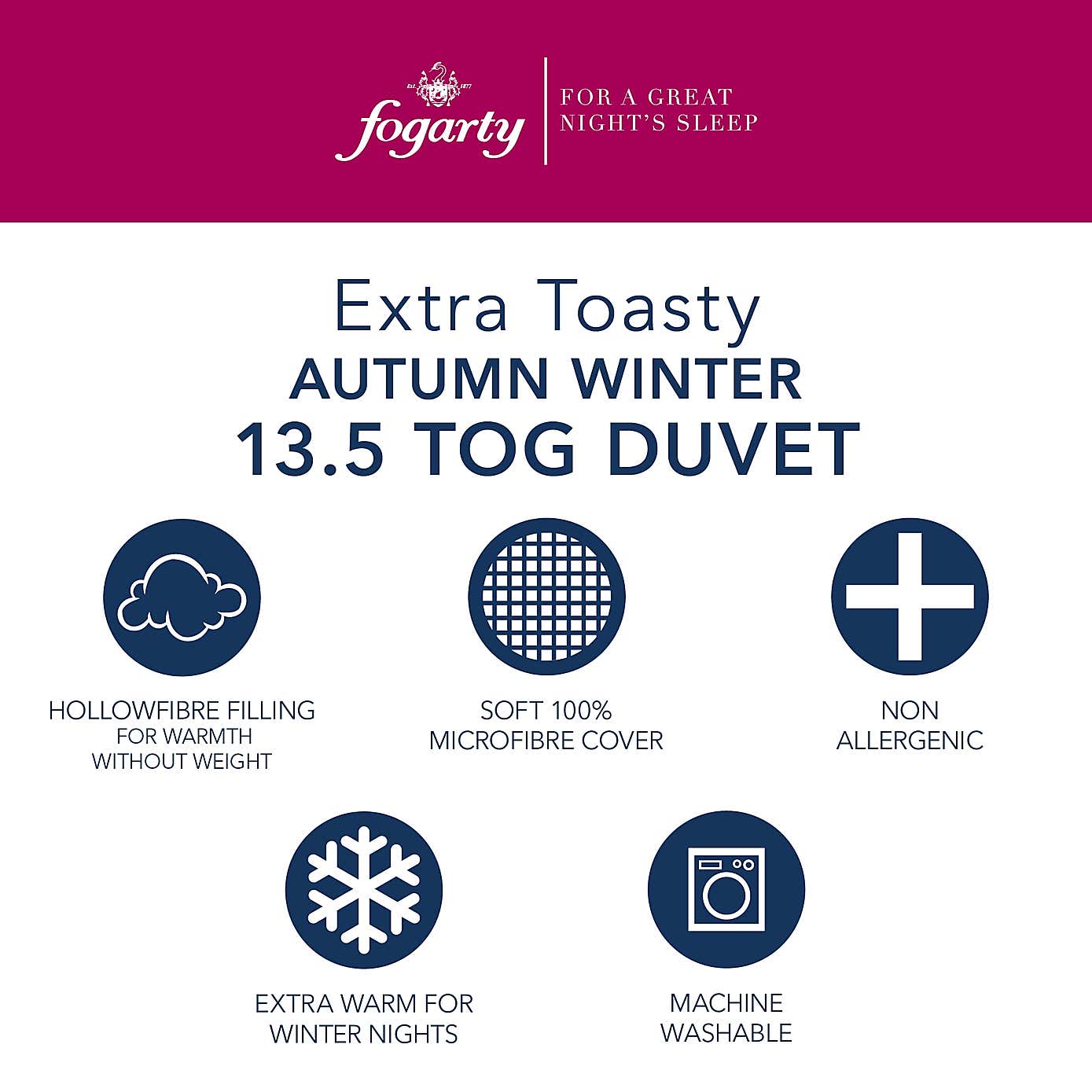 Fogarty 13.5 Tog Duvet