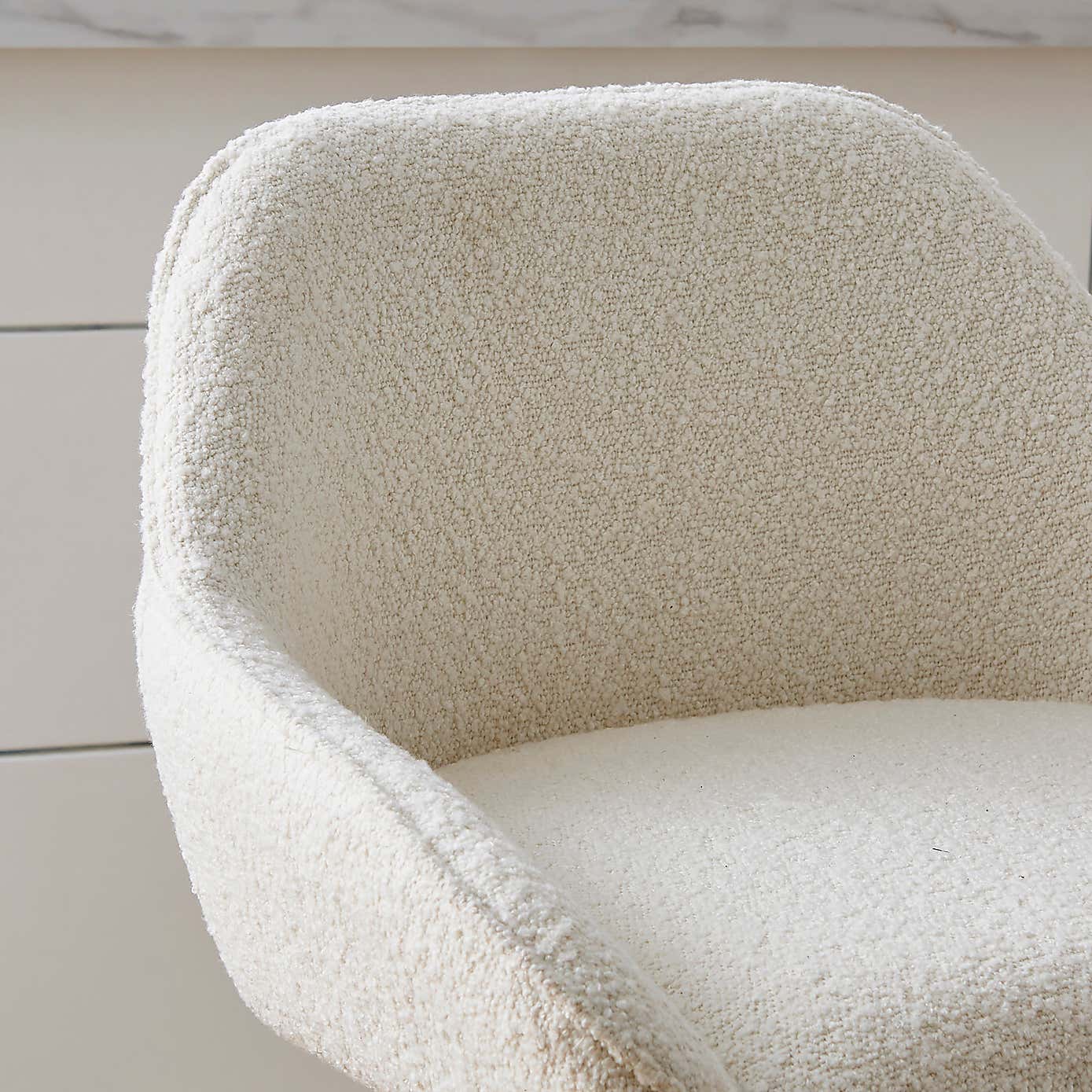 Radleigh Bar Stool, Ivory Boucle