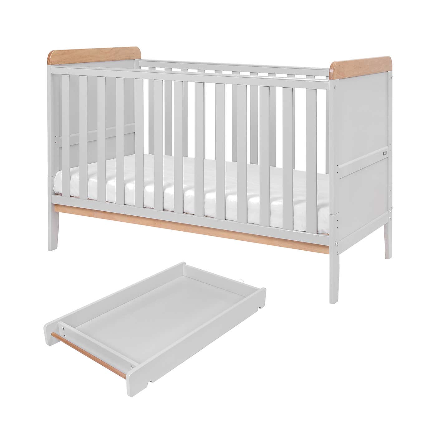 Tutti Bambini Rio Cot Bed with Cot Top Changer and Mattress