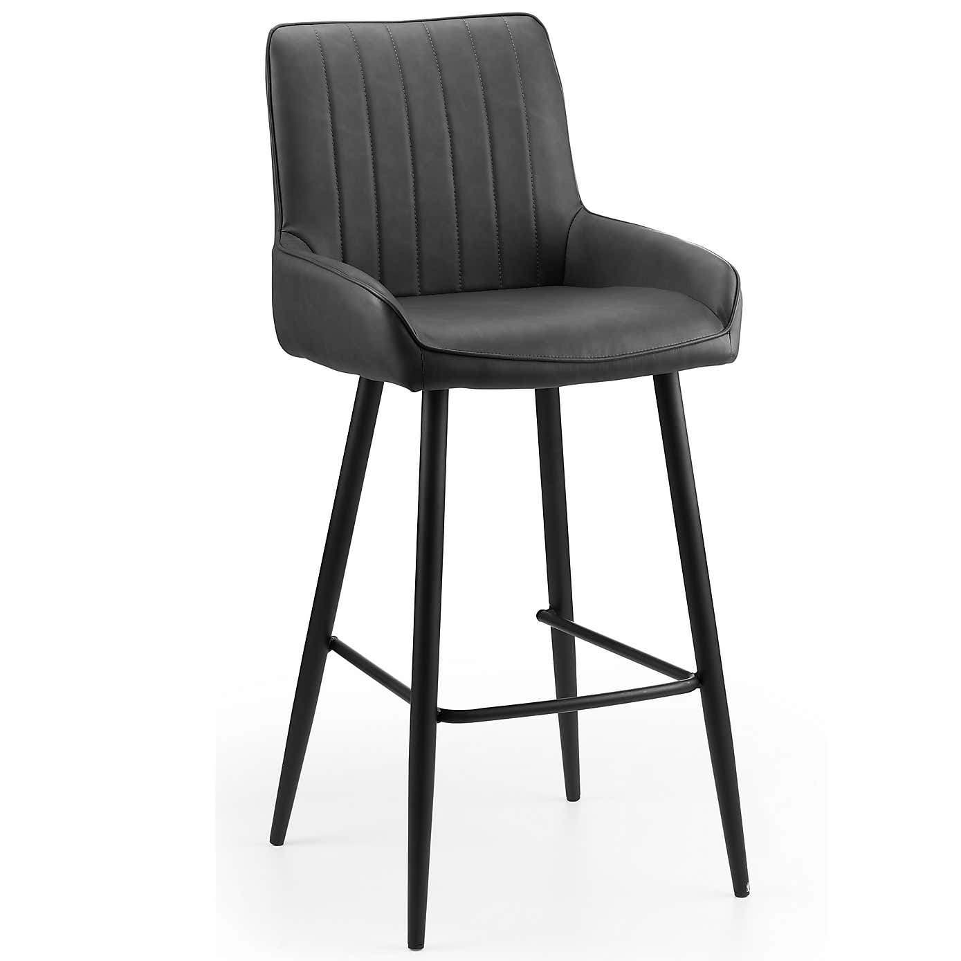 Soho Bar Stool, Faux Leather