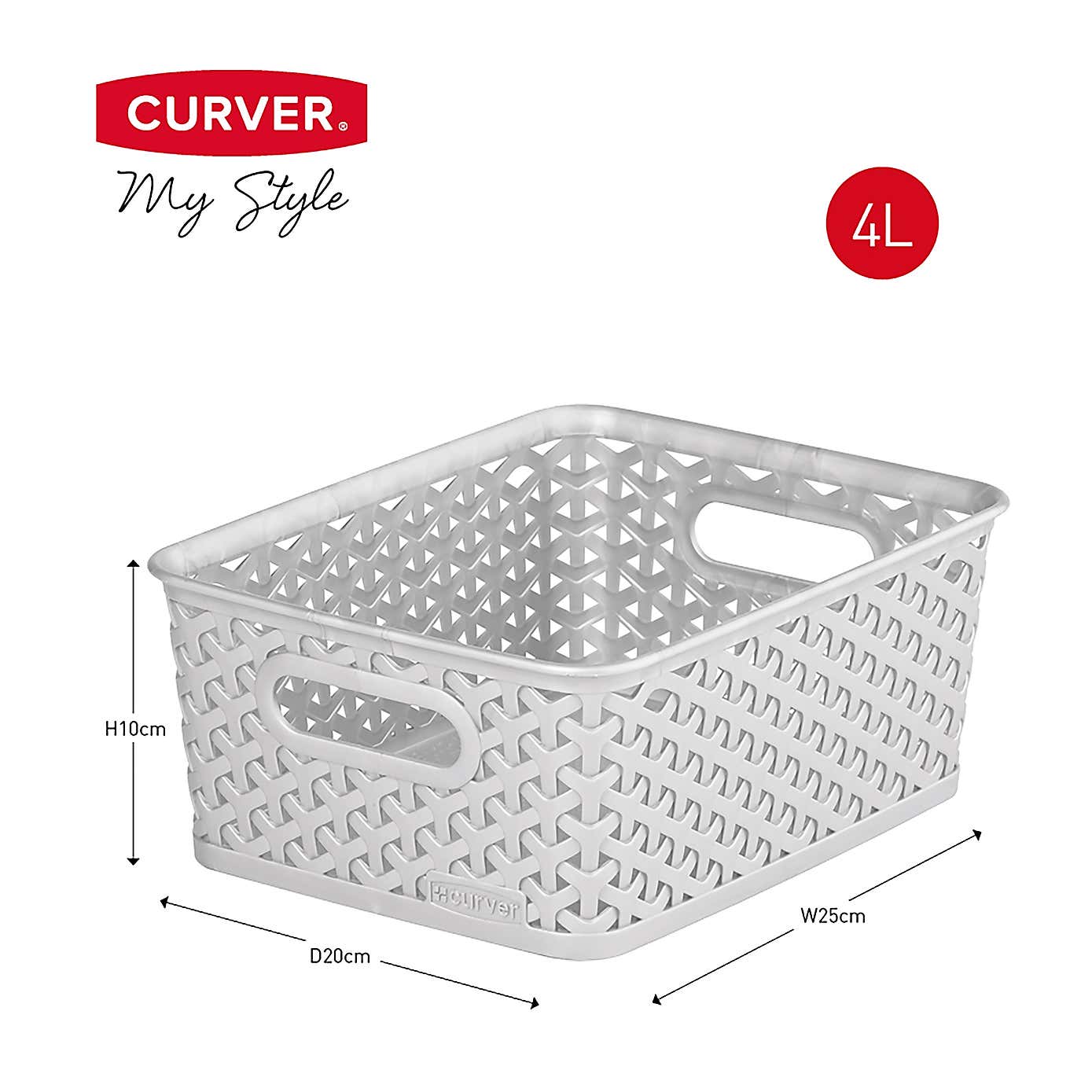 Curver Plastic Storage Basket