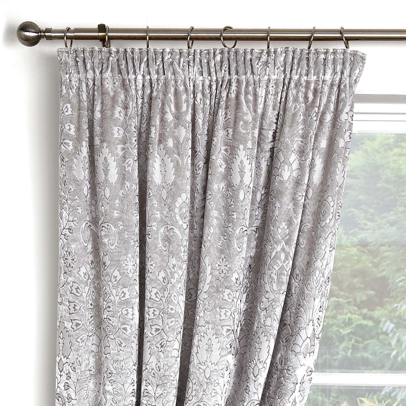 Curtina Trinity Jacquard Pencil Pleat Curtains