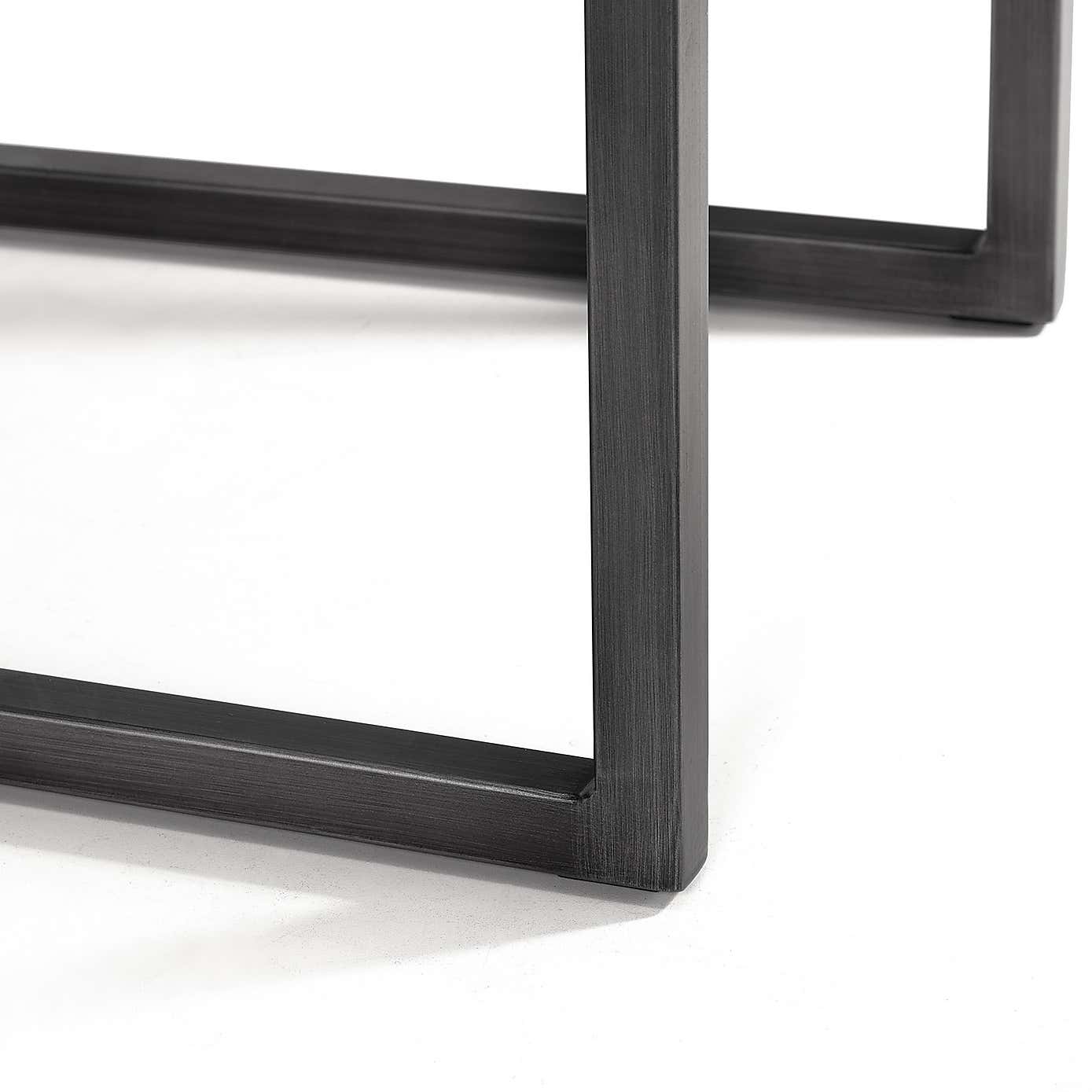 Brooklyn Set of 2 Dining Chairs Brown Faux Leather