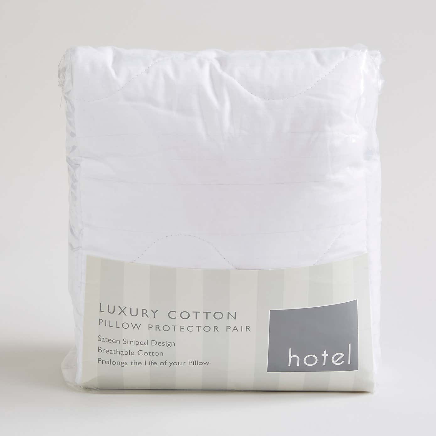 Hotel Luxury Cotton Pillow Protector Pair
