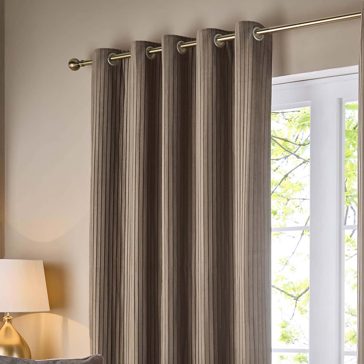 Paoletti Corinthian Eyelet Curtains